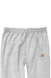 happy camper grey relaxed sweatpants