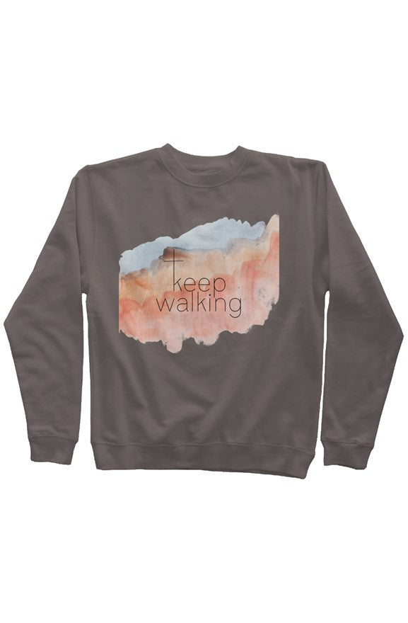 Keep Walking Pigment Dyed Crew Neck