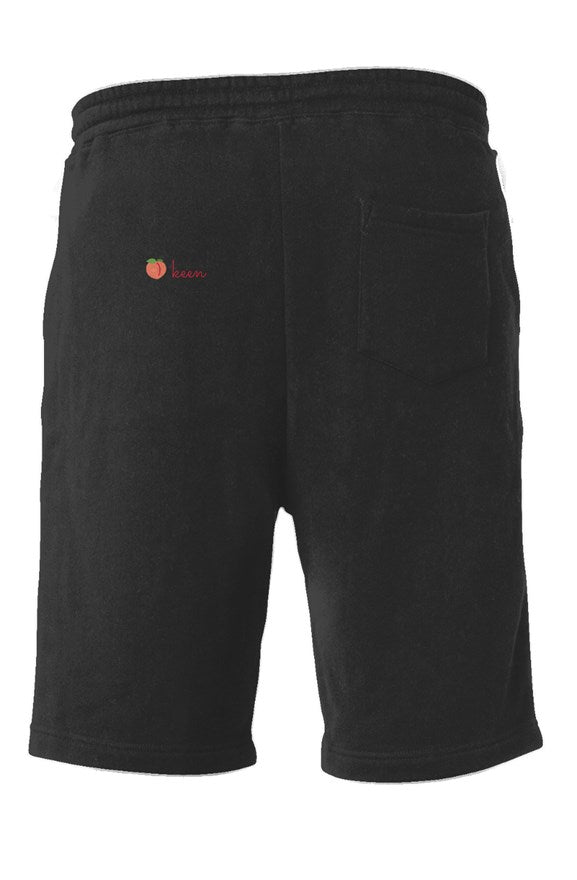 Peachy Keen Midweight Fleece Shorts Black