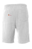 Peachy Keen Midweight Fleece Shorts White