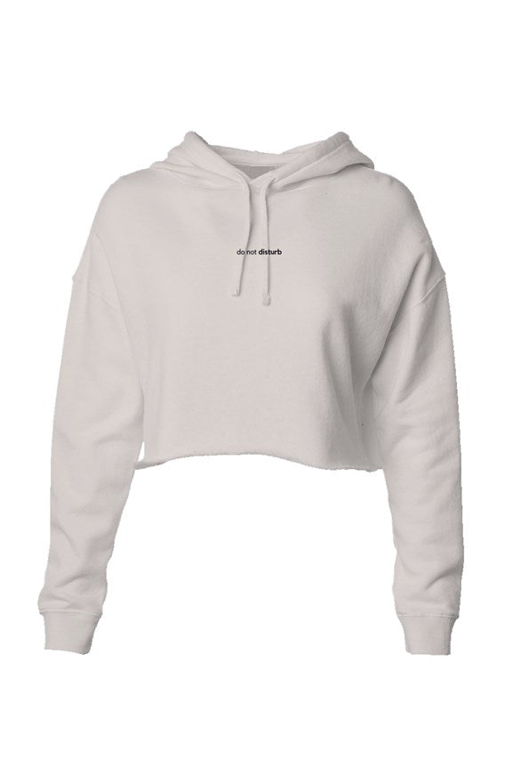 do not disturb Lightweight Crop Hoodie